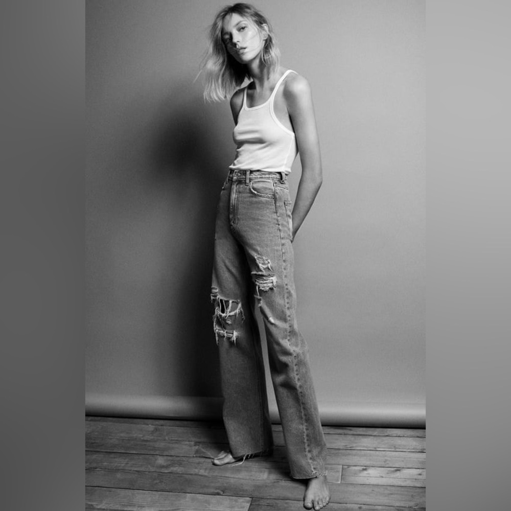 Distressed Blue Women's Jeans